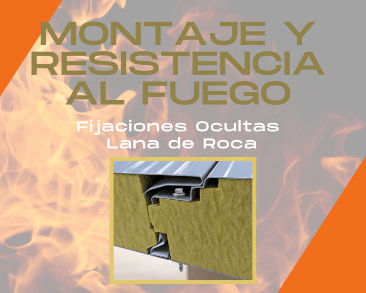 Fijaciones ocultas en paneles de lana de roca: montaje eficiente y resistencia al fuego